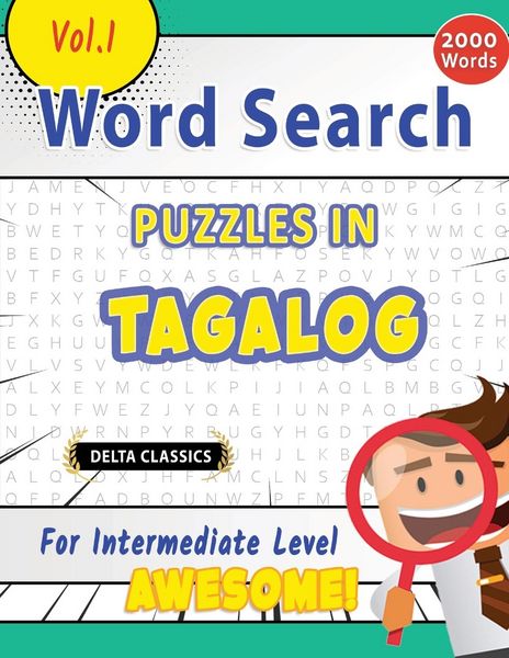 Produktbild: WORD SEARCH PUZZLES IN TAGALOG FOR INTERMEDIATE LEVEL - AWESOME! VOL.1 - DELTA CLASSICS