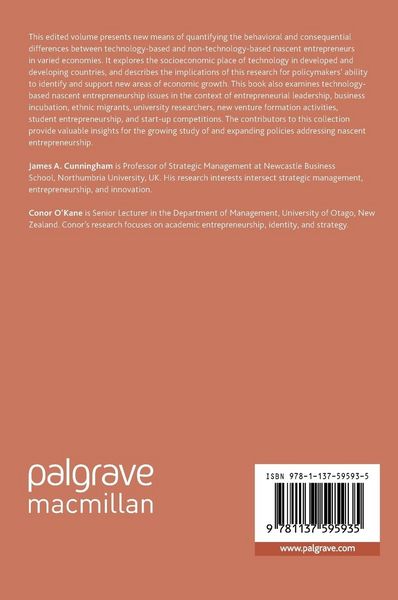 Produktbild: Technology-Based Nascent Entrepreneurship