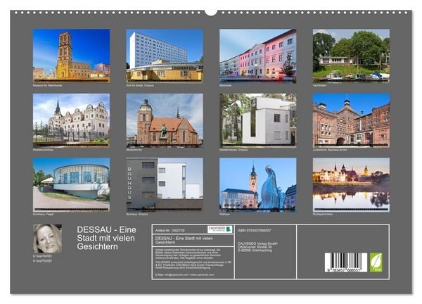 Produktbild: DESSAU - Eine Stadt mit vielen Gesichtern (hochwertiger Premium Wandkalender 2026 DIN A2 quer), Kunstdruck in Hochglanz