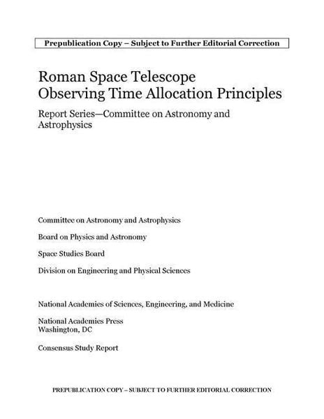 Produktbild: Roman Space Telescope Observations