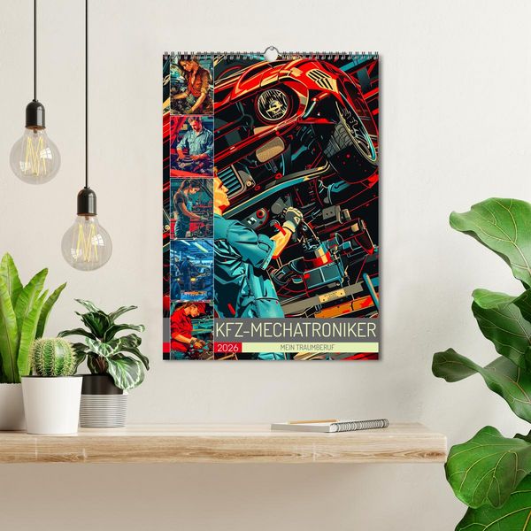 Produktbild: KFZ-Mechatroniker - Mein Traumberuf (Wandkalender 2026 DIN A3 hoch), CALVENDO Monatskalender
