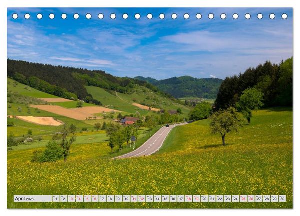 Produktbild: Zauberhaftes Kinzigtal (Tischkalender 2026 DIN A5 quer), CALVENDO Monatskalender