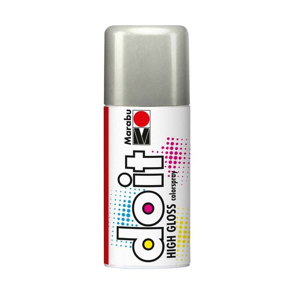 Marabu do it colorspray HIGH GLOSS hochglanz silber 150ml Sprühdose