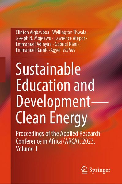 Produktbild: Sustainable Education and Development-Clean Energy