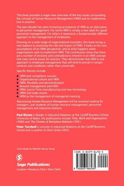 Produktbild: Reassessing Human Resource Management