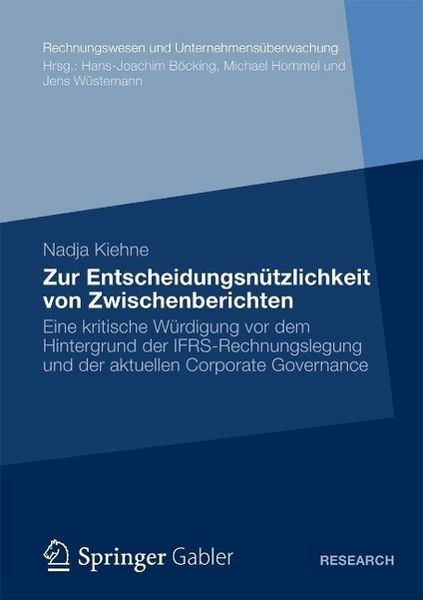Produktbild: Zur Entscheidungsn&uuml;tzlichkeit von Zwischenberichten