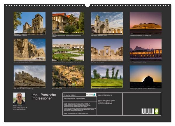 Produktbild: Iran - Persische Impressionen (Wandkalender 2026 DIN A2 quer), CALVENDO Monatskalender