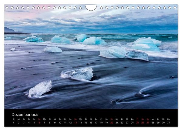 Produktbild: ISLAND - Zauber der Natur (Wandkalender 2026 DIN A4 quer), CALVENDO Monatskalender
