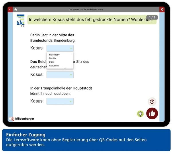 Produktbild: Das W&ouml;rterbuch f&uuml;r die Sekundarstufe &ndash; Arbeitsheft Grammatik