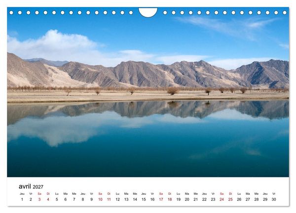 Produktbild: Monast&egrave;res et paysages du Tibet (Calendrier mural 2027 DIN A4 vertical), CALVENDO calendrier mensuel