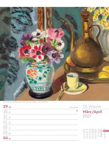 Produktbild: Kunstwelt Wochenplaner Kalender 2027 | Impressionismus und Klassische Moderne