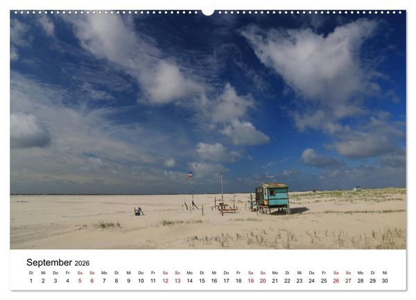 Produktbild: Insel Amrum - Ein Juwel unterm norddeutschen Himmel (Wandkalender 2026 DIN A2 quer), CALVENDO Monatskalender