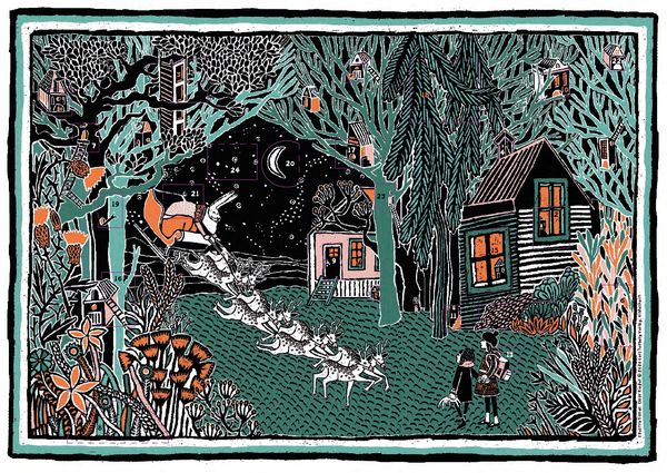 Produktbild: Winternacht im Wald Adventskalender