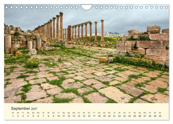 Produktbild: Jordanien Sand, Stein und Salz (Wandkalender 2027 DIN A4 quer), CALVENDO Monatskalender