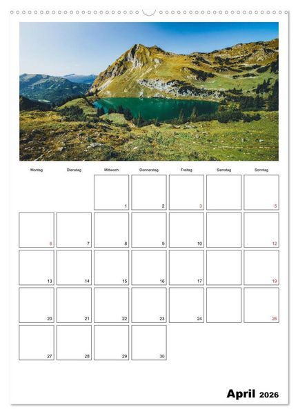 Produktbild: Bayerische Bergwelten (hochwertiger Premium Wandkalender 2026 DIN A2 hoch), Kunstdruck in Hochglanz