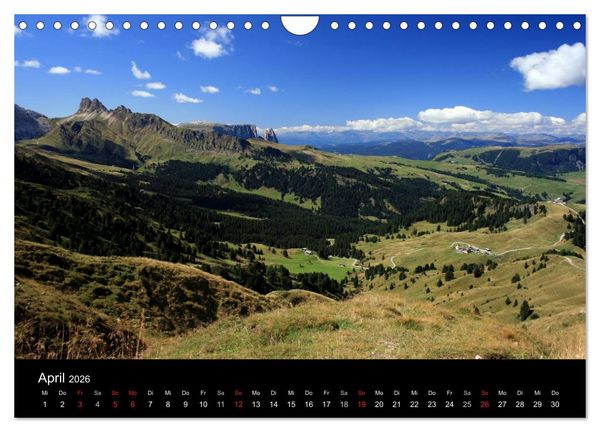 Produktbild: Alpe di Siusi - Seiser Alm (Wandkalender 2026 DIN A4 quer), CALVENDO Monatskalender