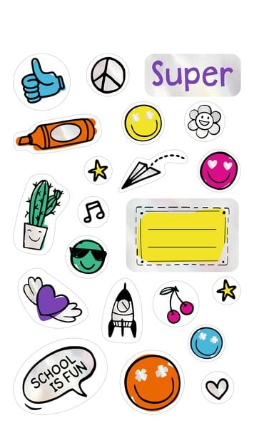 Produktbild: Sticker &ndash; Stickerspa&szlig; f&uuml;r die Schule