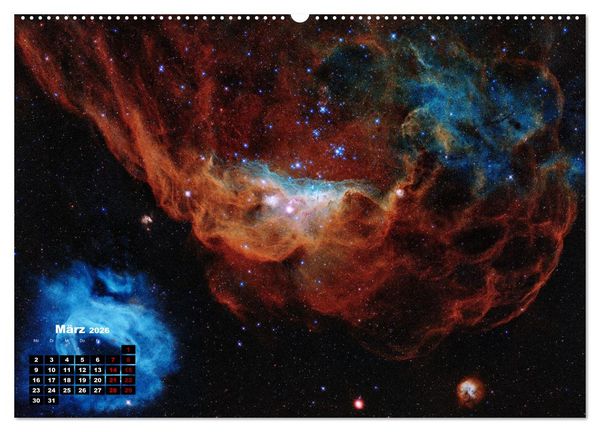 Produktbild: Hubble - 35 Jahre atemberaubende Aufnahmen (hochwertiger Premium Wandkalender 2026 DIN A2 quer), Kunstdruck in Hochglanz