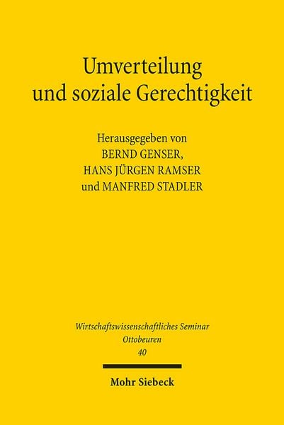 Produktbild: Umverteilung und soziale Gerechtigkeit