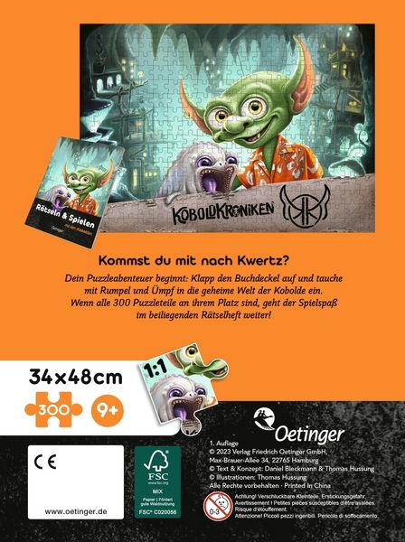 Produktbild: KoboldKroniken. Puzzle im Buch. 300 Teile