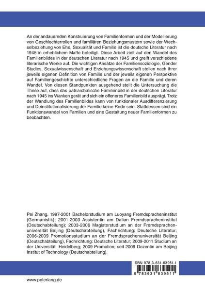 Produktbild: Der Wandel des Familienbildes in der deutschen Literatur nach 1945