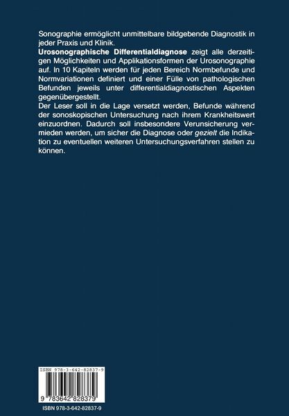Produktbild: Urosonographische Differentialdiagnose