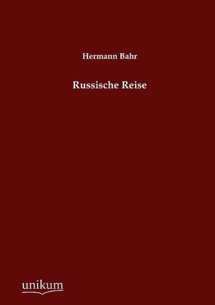 Produktbild: Bahr, H: Russische Reise