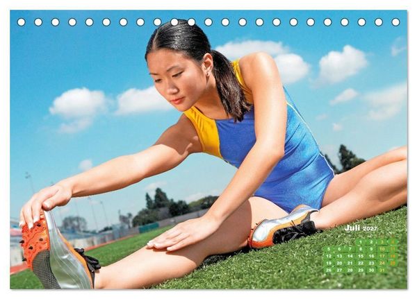 Produktbild: Faszination Leichtathletik: Schneller, h&ouml;her, weiter (Tischkalender 2027 DIN A5 quer), CALVENDO Monatskalender