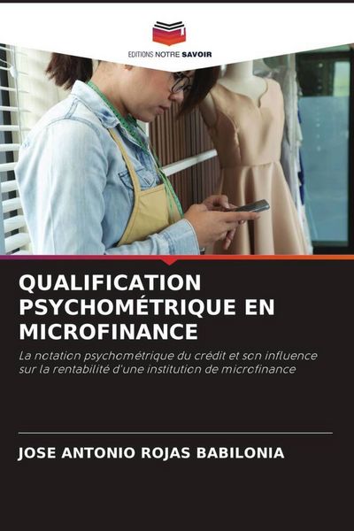 Produktbild: Qualification Psychom&eacute;trique En Microfinance