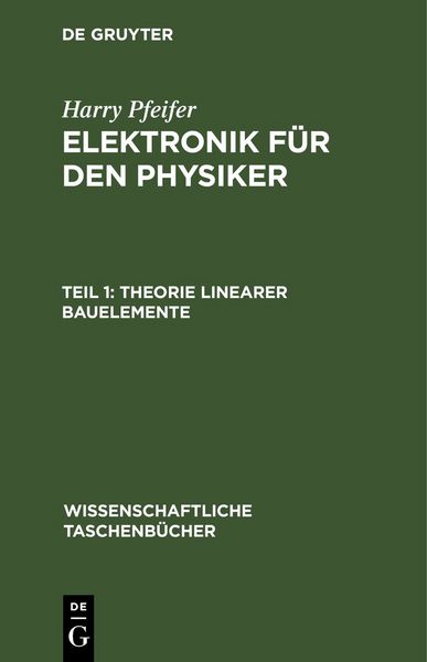 Produktbild: Theorie linearer Bauelemente