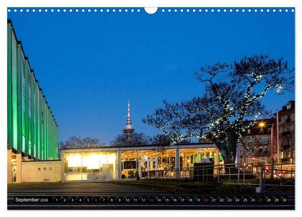 Produktbild: Mannheim Modern. Zeitgen&ouml;ssische Architektur in der Quadratestadt. (Wandkalender 2026 DIN A3 quer), CALVENDO Monatskalender