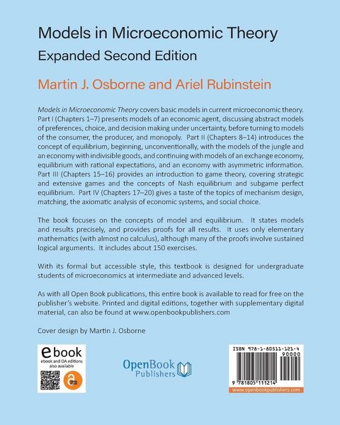 Produktbild: Models in Microeconomic Theory