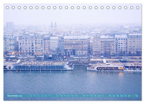 Produktbild: Romantisches Budapest - Ungarns sch&ouml;ne Hauptstadt an der Donau (Tischkalender 2026 DIN A5 quer), CALVENDO Monatskalender