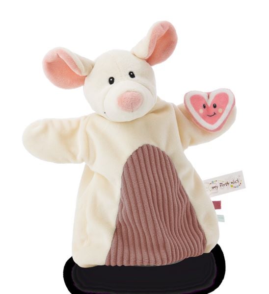 Produktbild: Schmusetuch Handpuppe Maus 2in1 26x25cm auf Header