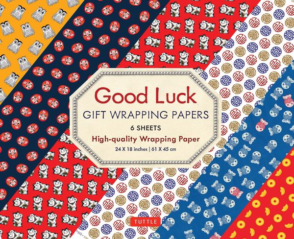 Produktbild: Good Luck Gift Wrapping Papers - 6 Sheets