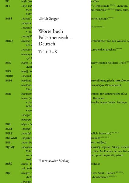 Produktbild: W&ouml;rterbuch Pal&auml;stinensisch - Deutsch