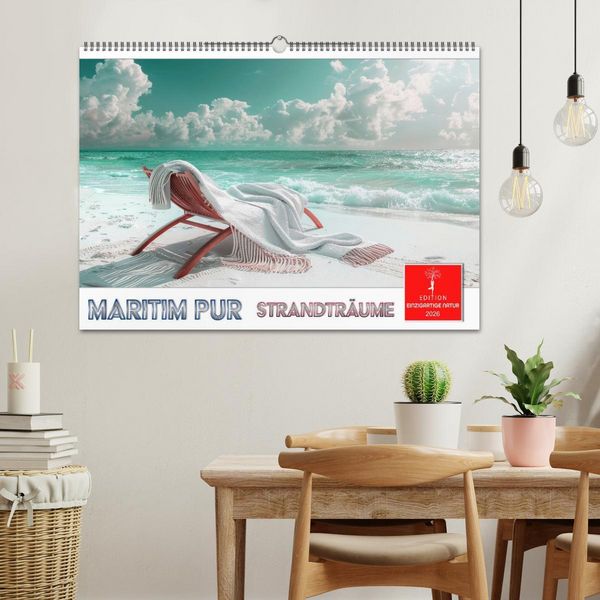 Produktbild: Maritim pur - Strandtr&auml;ume (Wandkalender 2026 DIN A2 quer), CALVENDO Monatskalender