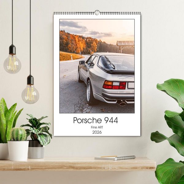 Produktbild: Porsche 944 - Fine Art (Wandkalender 2026 DIN A2 hoch), CALVENDO Monatskalender
