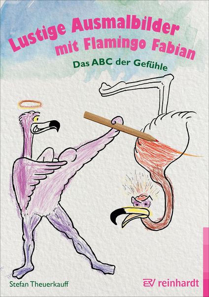 Produktbild: Lustige Ausmalbilder mit Flamingo Fabian