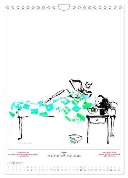 Produktbild: TOTENTANZ HERRENWAHL Haiku Zenga Photo DANCE OF DEATH MEN'S CHOICE (Wandkalender 2026 DIN A4 hoch), CALVENDO Monatskalender