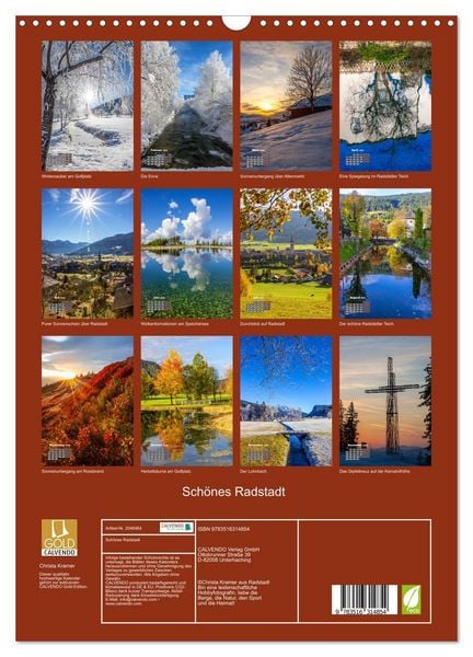 Produktbild: Sch&ouml;nes Radstadt (Wandkalender 2026 DIN A3 hoch), CALVENDO Monatskalender