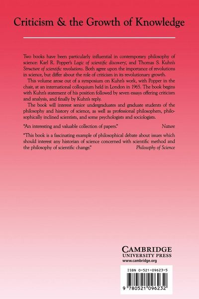 Produktbild: Criticism and the Growth of Knowledge