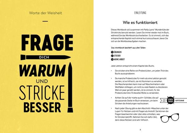 Produktbild: Patty Lyons&lsquo; Wundert&uuml;te der Stricktricks - Das Workbook