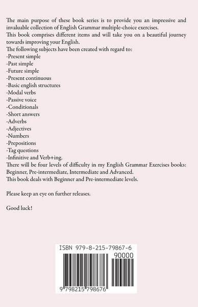 Produktbild: English Grammar Exercises with answers Part 1