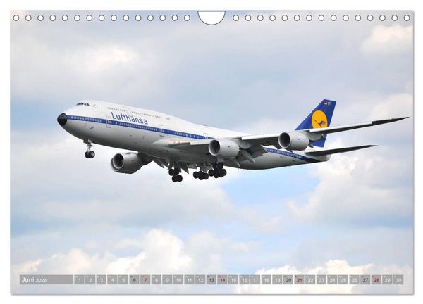 Produktbild: Flugzeuge - Eindrucksvolle Riesen am Himmel (Wandkalender 2026 DIN A4 quer), CALVENDO Monatskalender