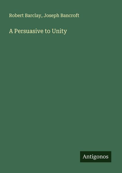 Produktbild: A Persuasive to Unity