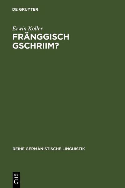 Produktbild: Fr&auml;nggisch gschriim?