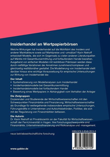 Produktbild: Insiderhandel an Wertpapierb&ouml;rsen