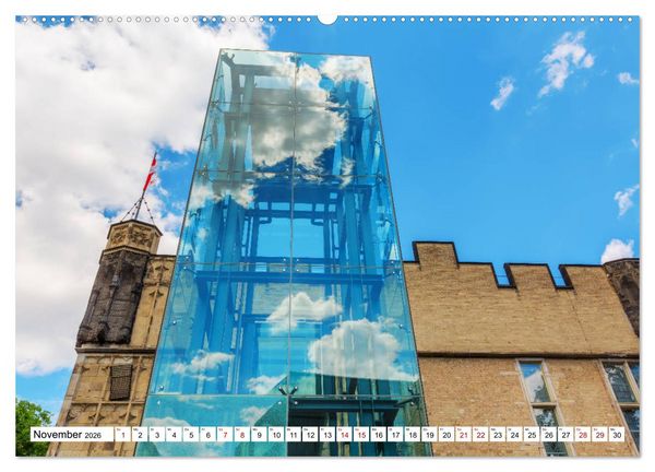Produktbild: Architektonische Zeitspr&uuml;nge (Wandkalender 2026 DIN A2 quer), CALVENDO Monatskalender