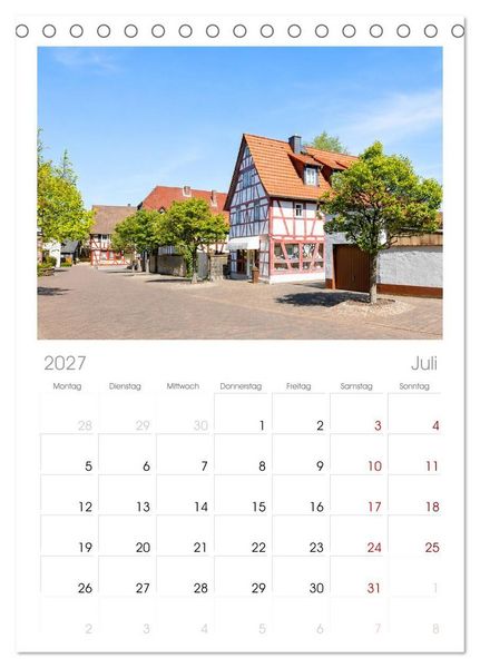 Produktbild: Tischplaner 2027 - Rodenbach im Wandel der Zeit (A5 Tischkalender zum Aufstellen) CALVENDO